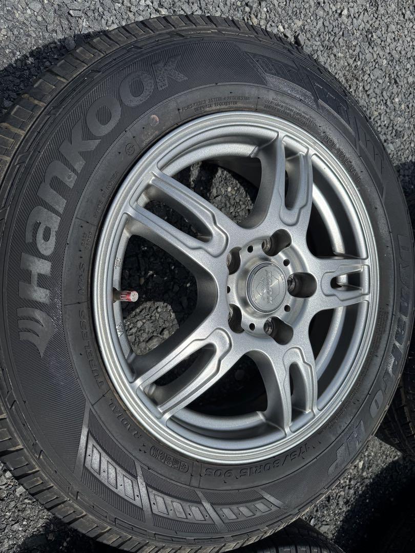 ザックホイール　ハンコック 175/80R154本タイヤホイールセット