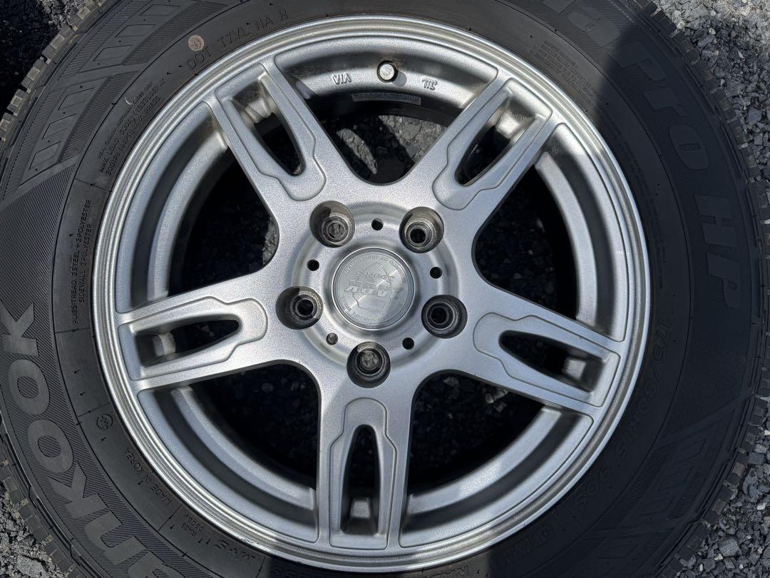 ザックホイール　ハンコック 175/80R154本タイヤホイールセット
