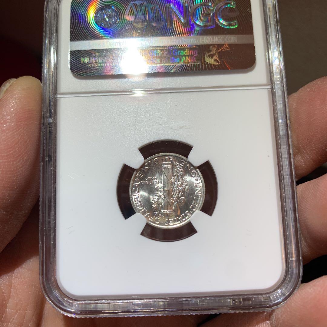 人気定番人気 週末限定 NGC認定 1941年 マーキュリーダイム 10C 銀貨 9woiY-m10854201470 大得価在庫