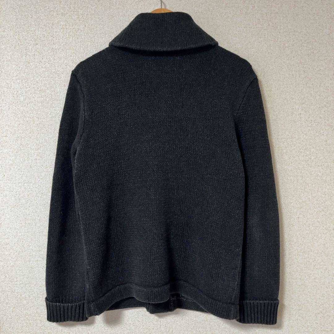 RRL ショールカラーコットンカーディガン ブラック