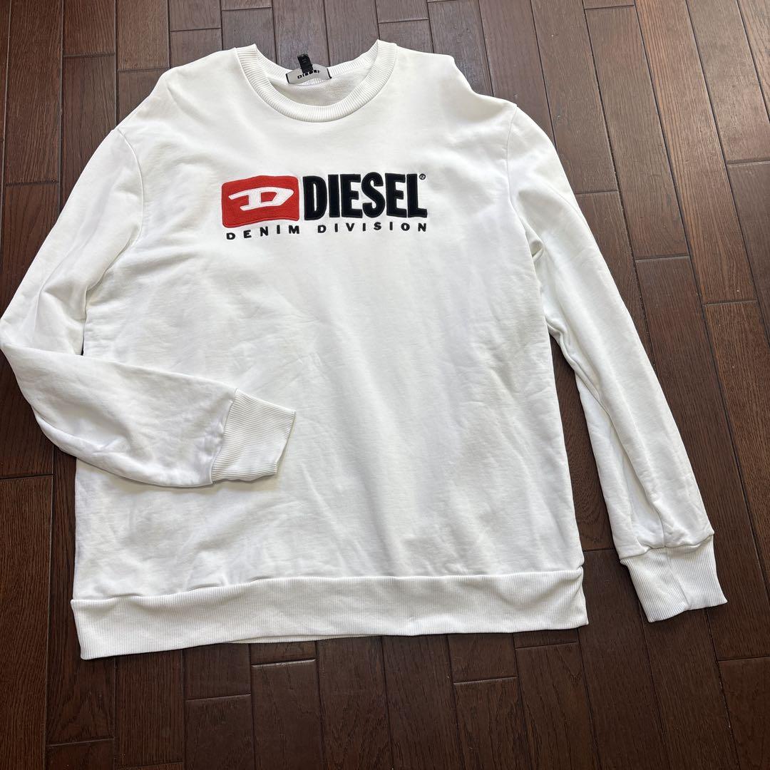 ホットセール DIESEL ホワイト スウェット トレーナー - メルカリ トップス