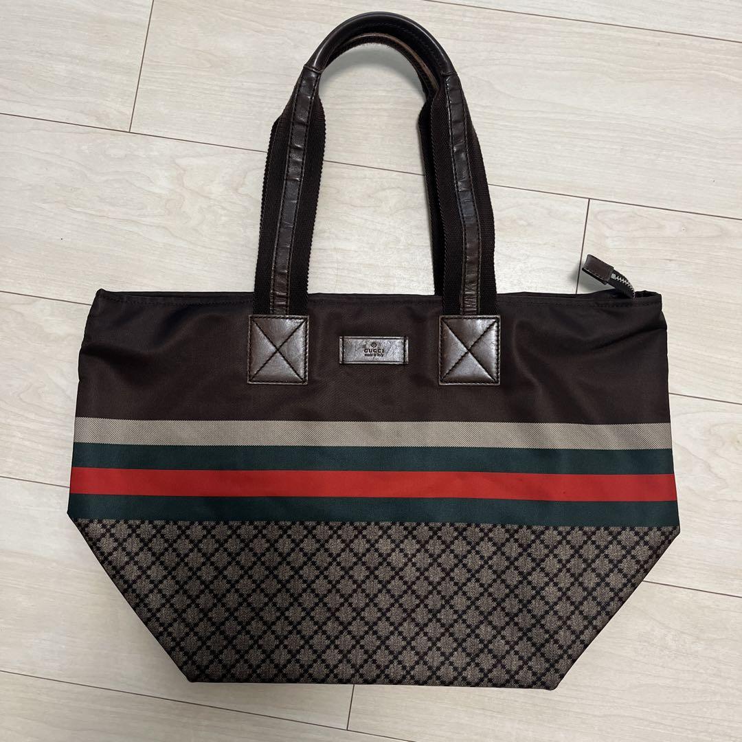 【希少品】GUCCI グッチ　ナイロントートバッグ　GG柄