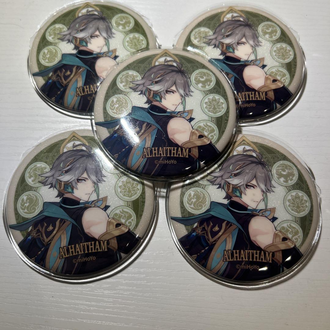 原神展 グリッター缶バッジ アルハイゼン セット 原神 キャラクターPVシリーズ 缶バッジ アルハイゼン Genshin 原