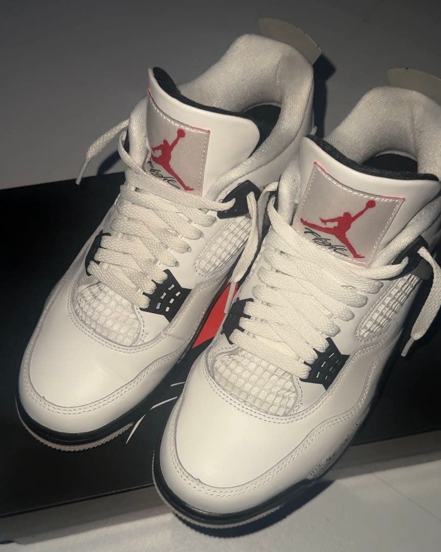 Nike Air Jordan 4 Retro White Cement26cm NIKE