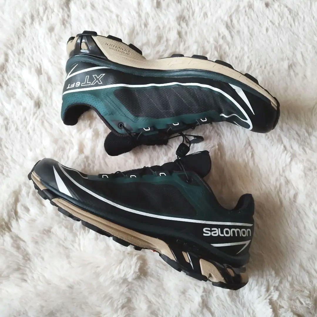 【希少レア】SALOMON XT-6 FT スニーカー 黒 緑