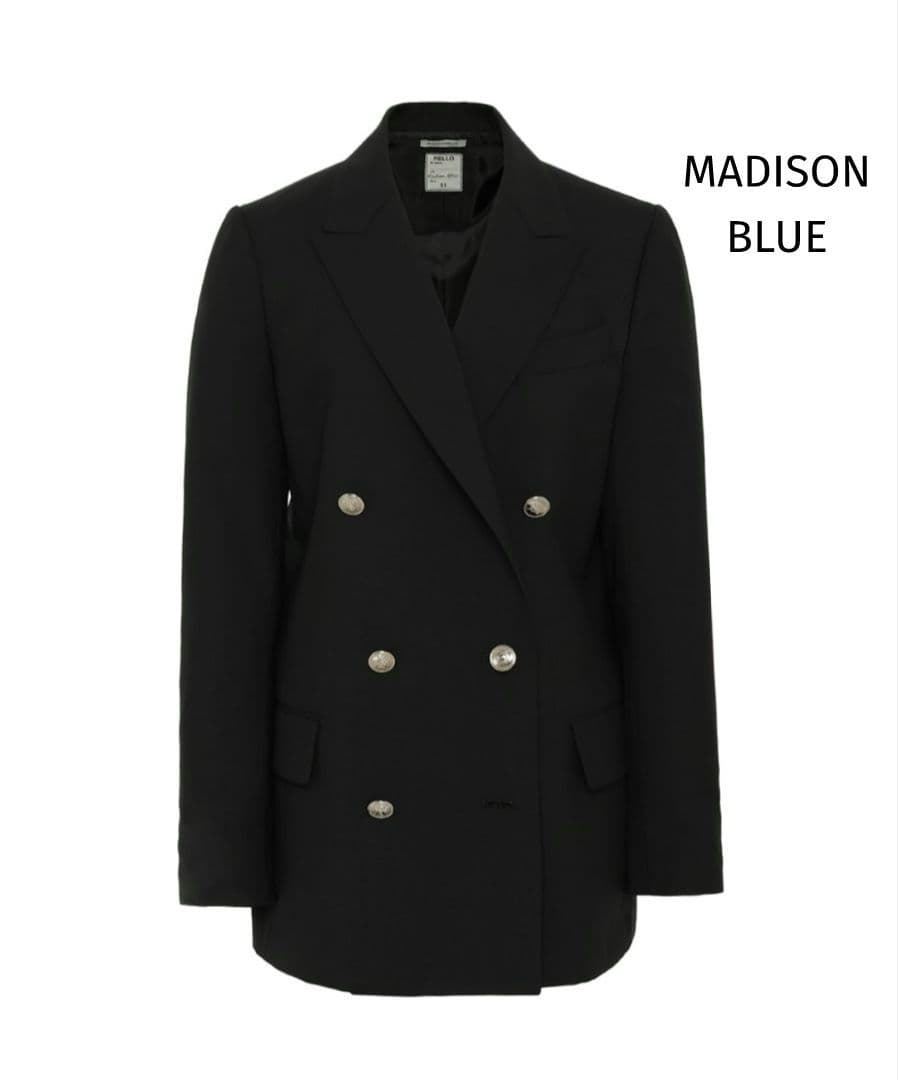 マディソンブルーBLEECKER W6BブレザーブラックMB241S・MADISON BLUE