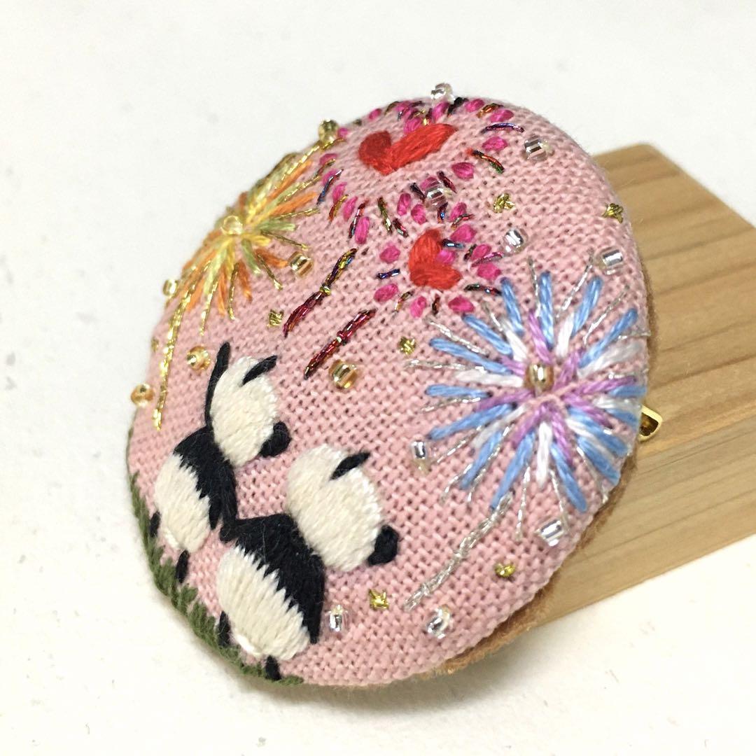 【再入荷！】 ハンドメイド刺繍ブローチ no.429 その他