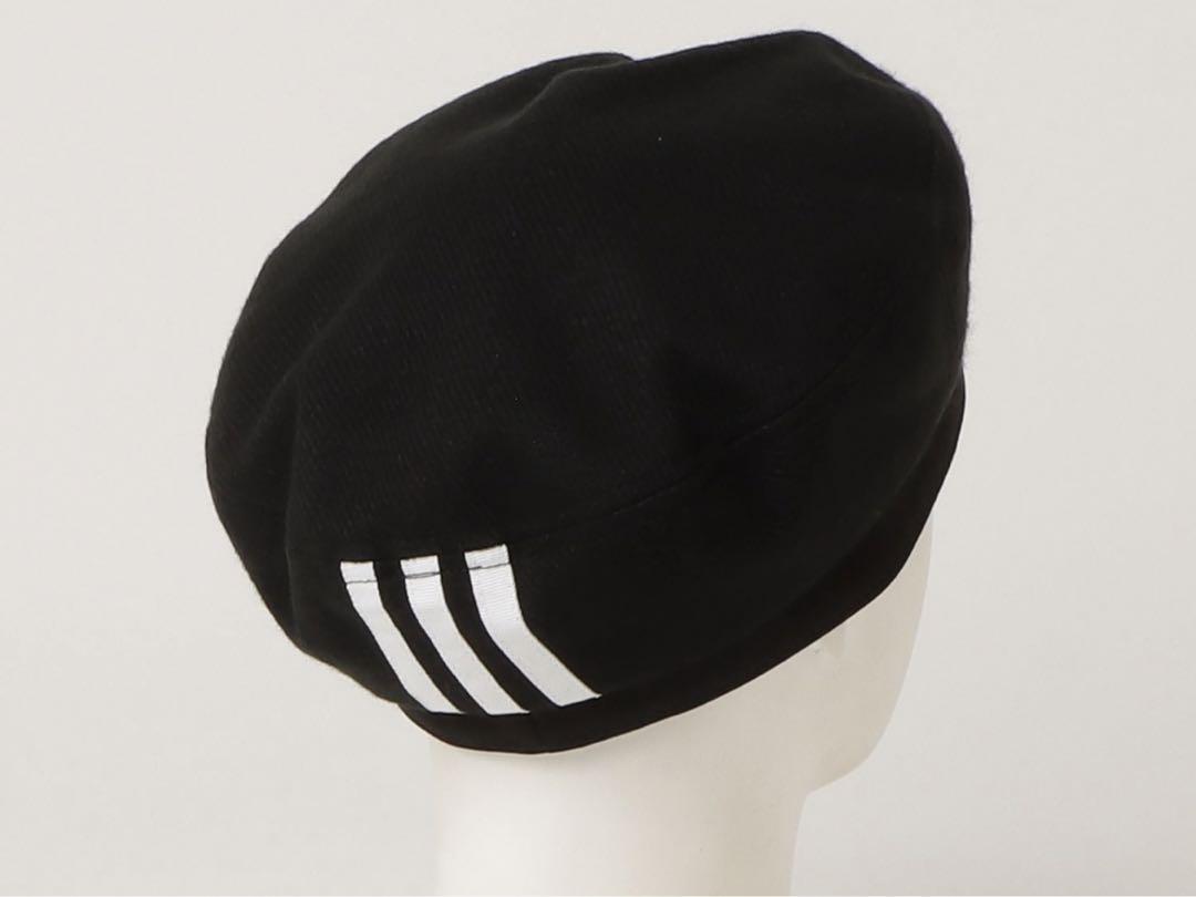 adidas originalsブラック ベレー帽