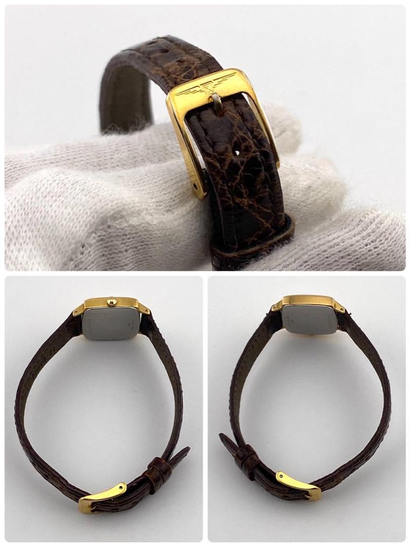 【稼働】LONGINES ギョージェ文字盤 腕時計 ゴールド メンズ クォーツ