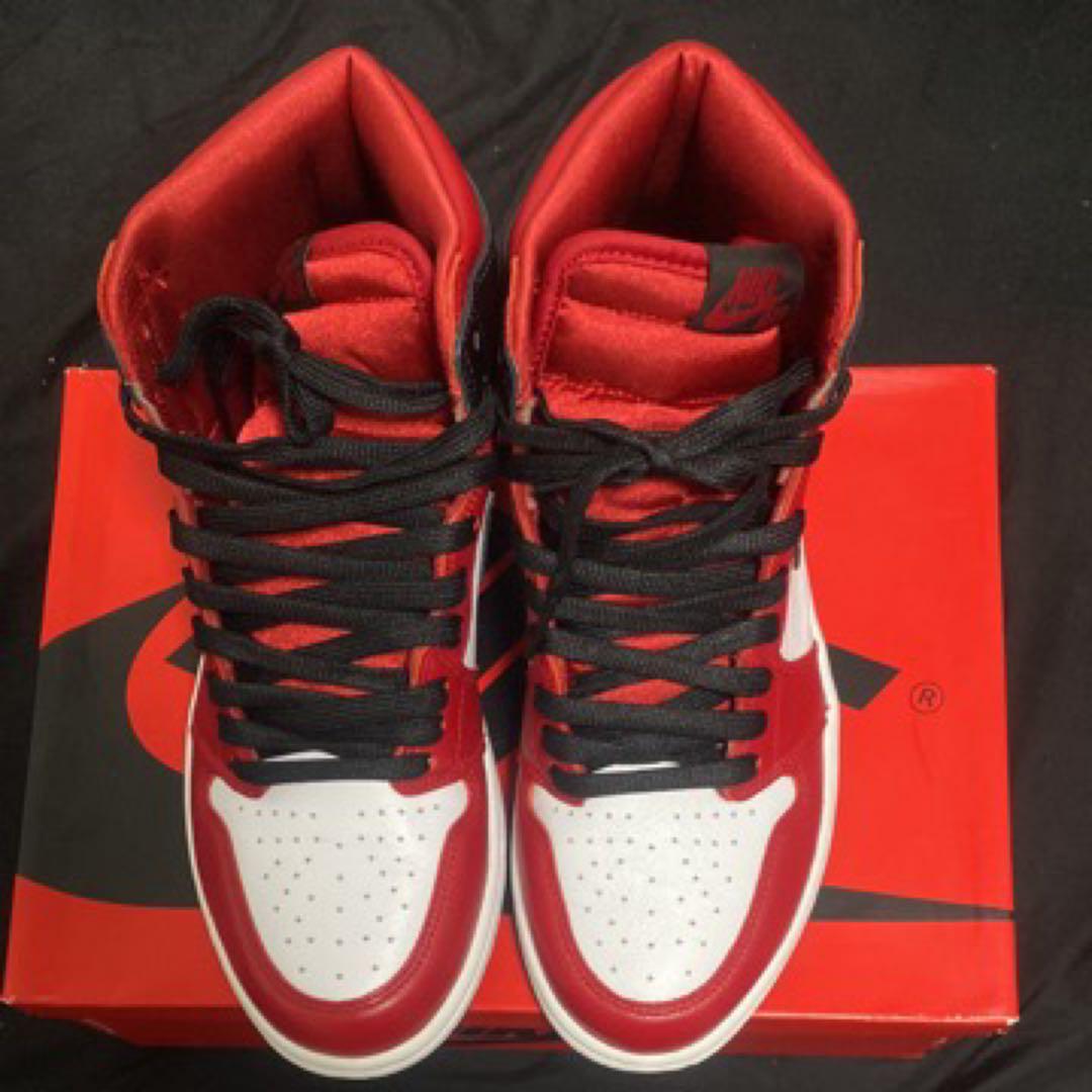 Nike Air Jordan 1 ハイカット シューズ 赤/白/黒