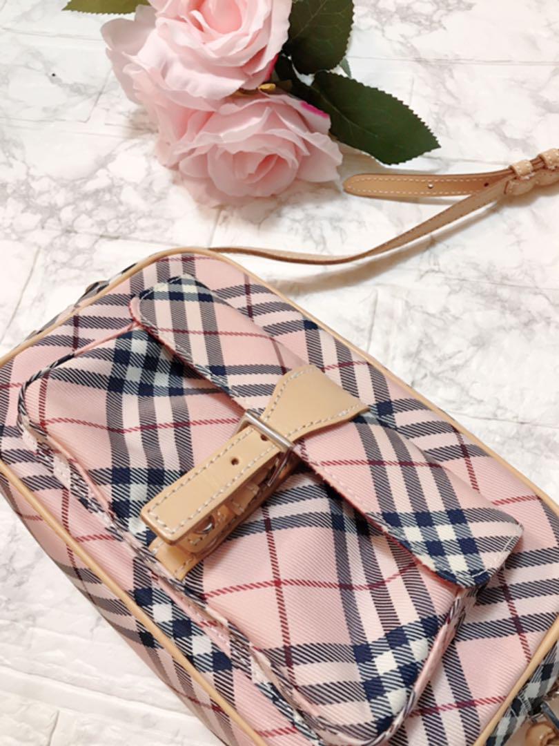 在庫HOT バーバリー ショルダーバッグ 黒 ピンク 0PBgG-m10873446733 burberry チェック 高品質2022