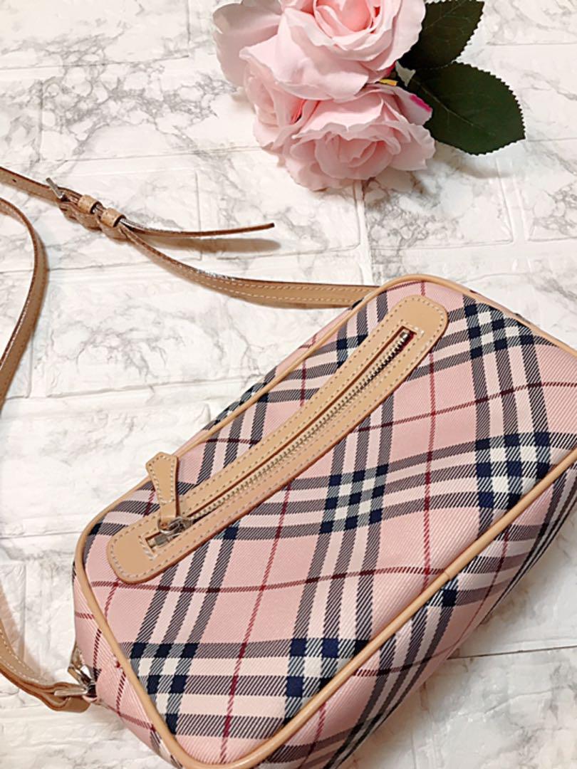 在庫HOT バーバリー ショルダーバッグ 黒 ピンク 0PBgG-m10873446733 burberry チェック 高品質2022