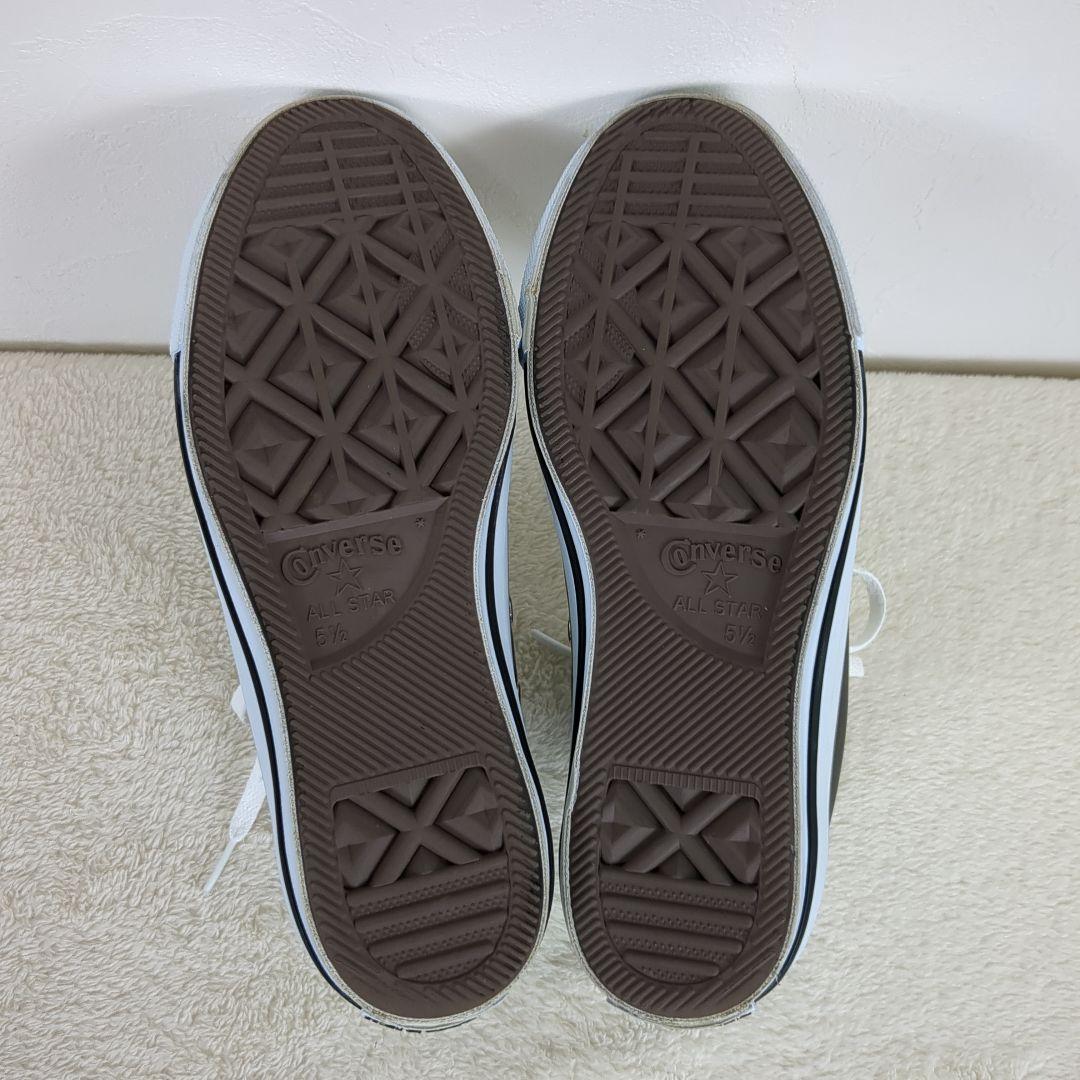 【極美品】CONVERSE　コンバース　オールスター ハイカット　本革 　レザー