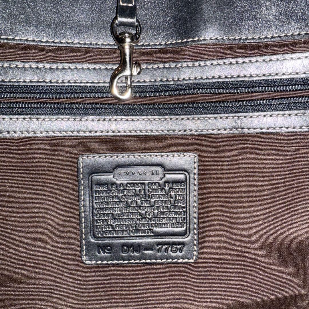 COACH　コーチ　トートバッグ　通勤　通学　ブラック　大容量　A4収納可能