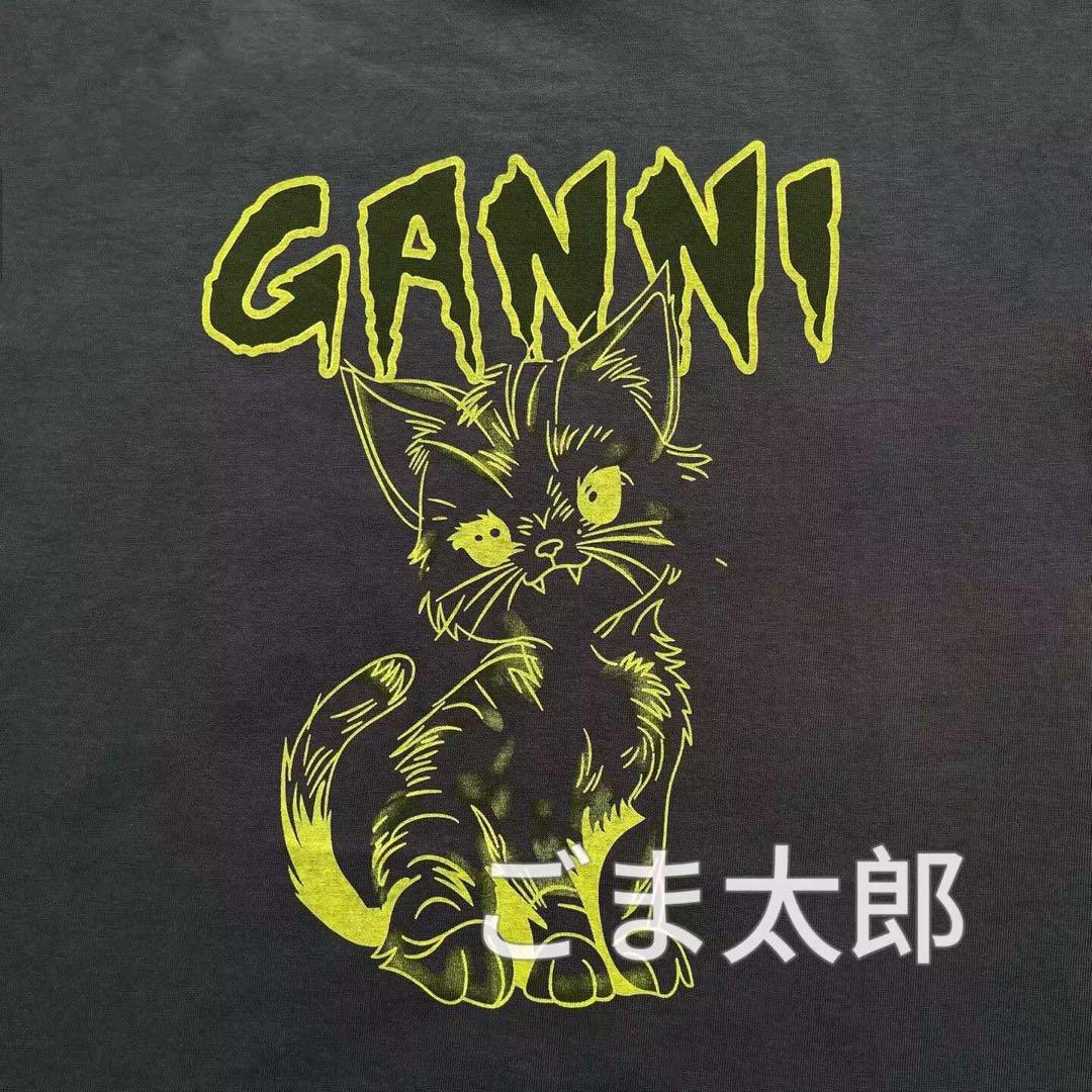 ガニー GANNI Tシャツ 猫 Sサイズ