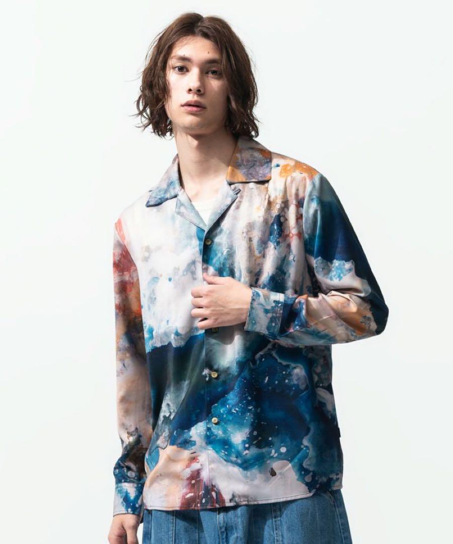 【美品】glamb ウォーターカラーシャツ　完売品 トップス
