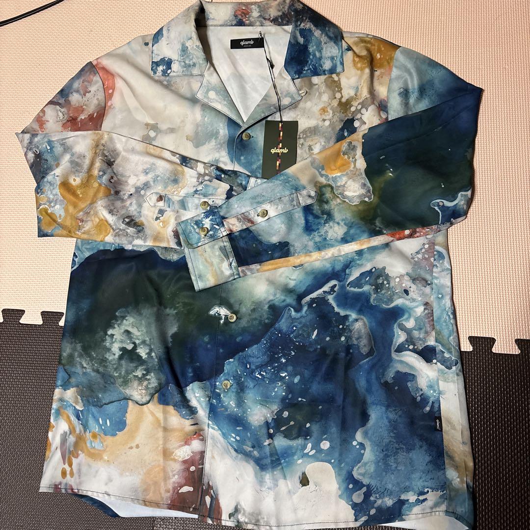 【美品】glamb ウォーターカラーシャツ　完売品 トップス