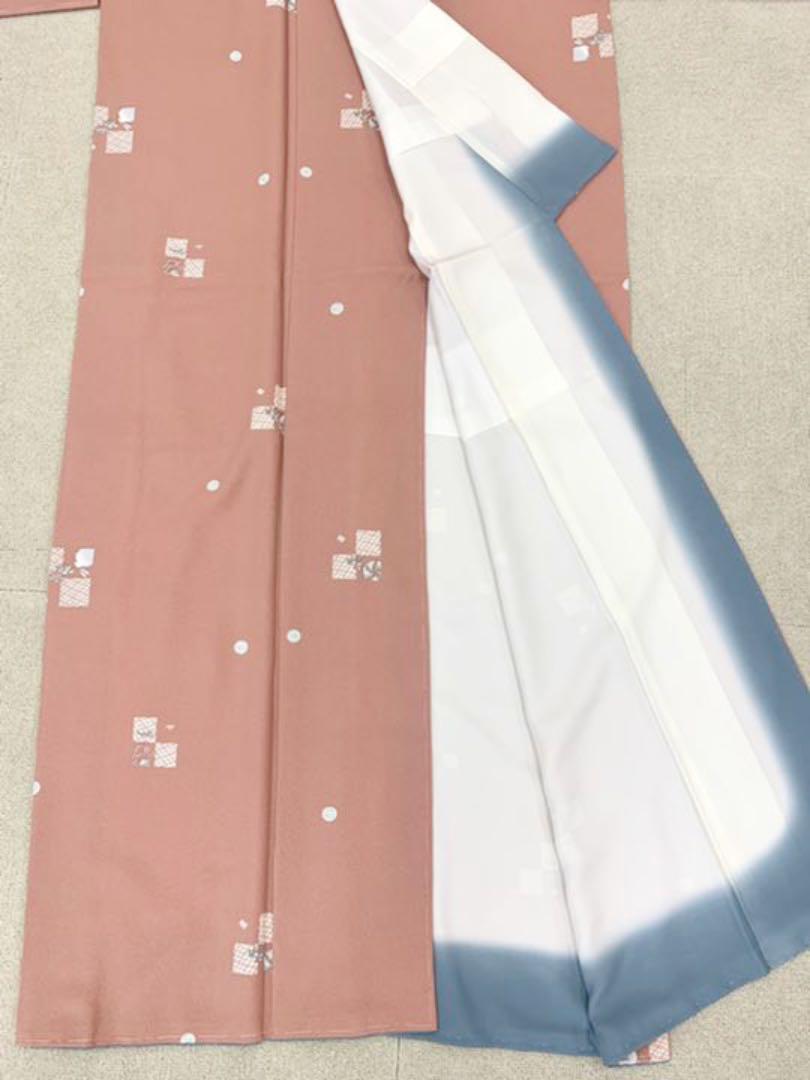 小紋 正絹袷しつけ付