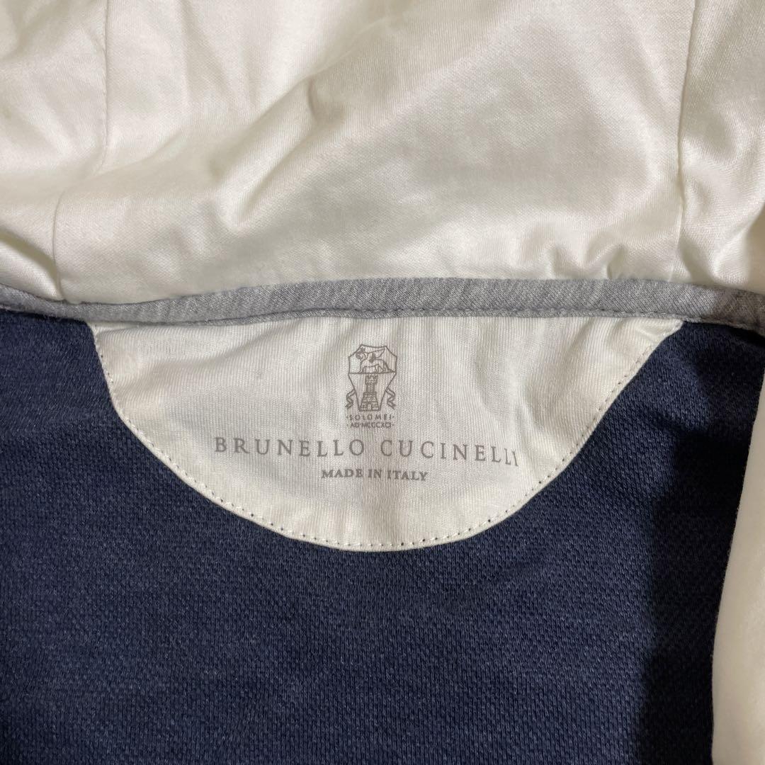 BRUNELLO CUCINELLI フード付きベストネイビー新品未使用タグ付き