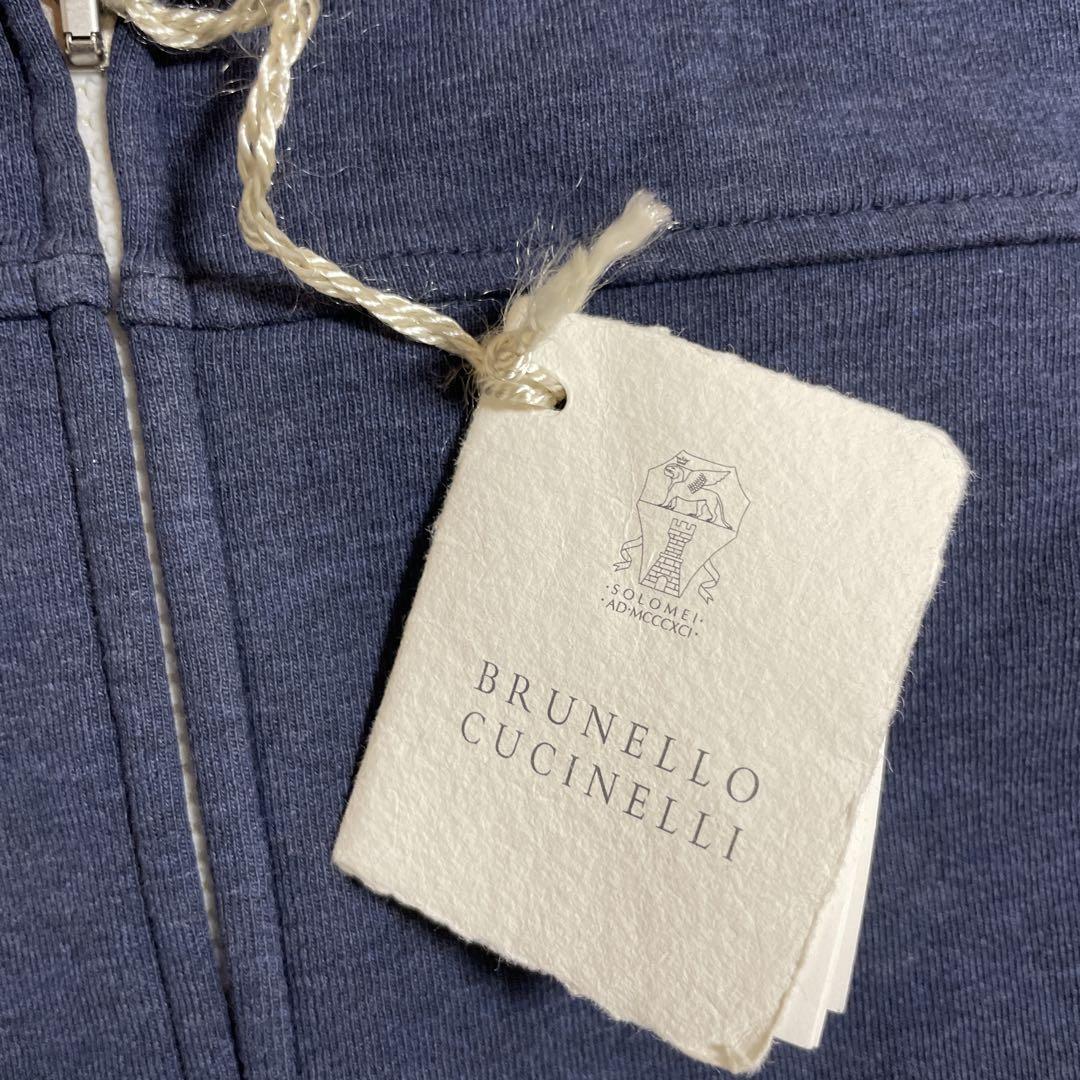 BRUNELLO CUCINELLI フード付きベストネイビー新品未使用タグ付き