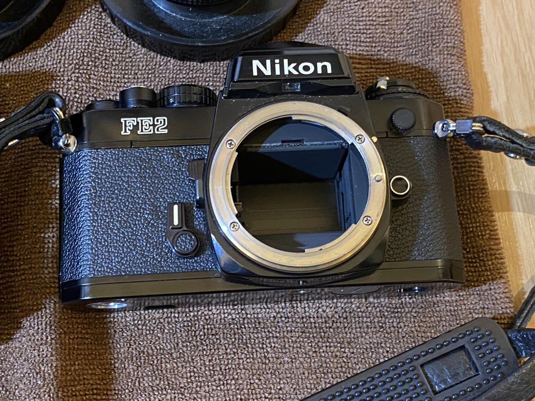 フォルム一眼カメラ　Nikon FE2 ボディ+レンズ4本セット