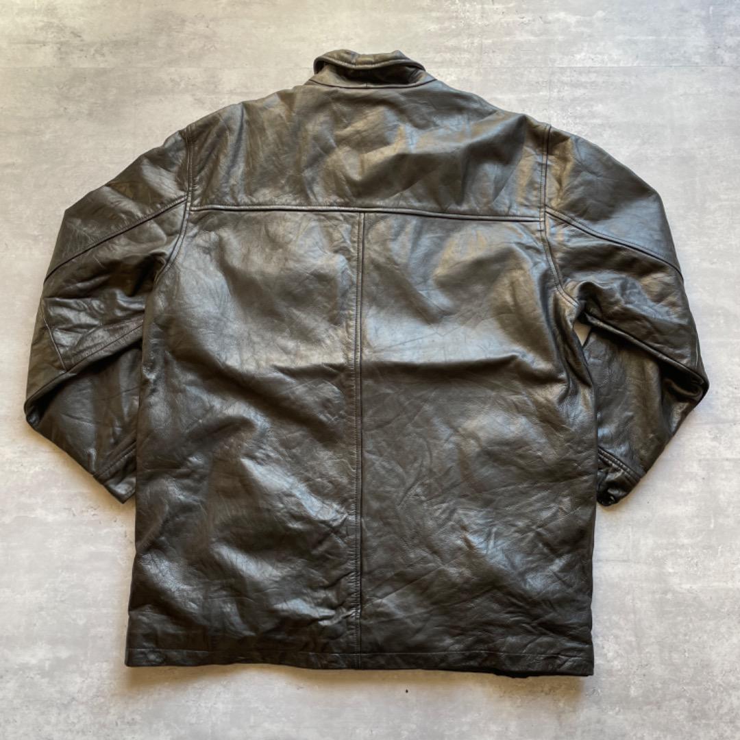 お歳暮 テーラード GAP OLD 90s レザージャケット XL 本革 ジャケット・アウター