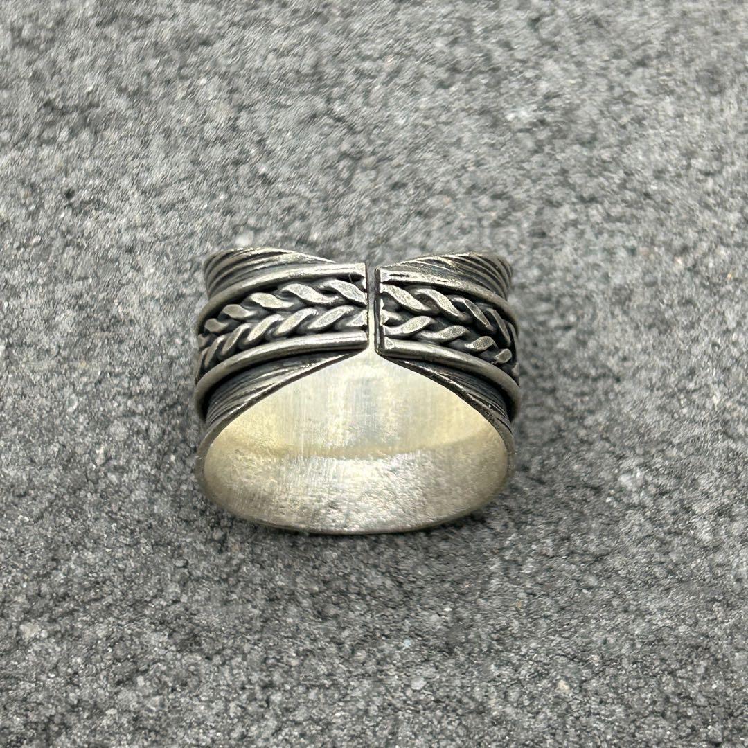 は自分にプチご褒美を シルバー925 Silver カレン族 甲丸彫りリング/軽研磨仕上げ/16号 アクセサリー