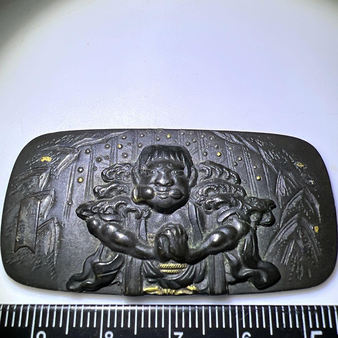 新着入荷の通販 直政在銘 東Y7-0502⭐︎2Fタルオ 27g 明治金工金象嵌金具 工芸品