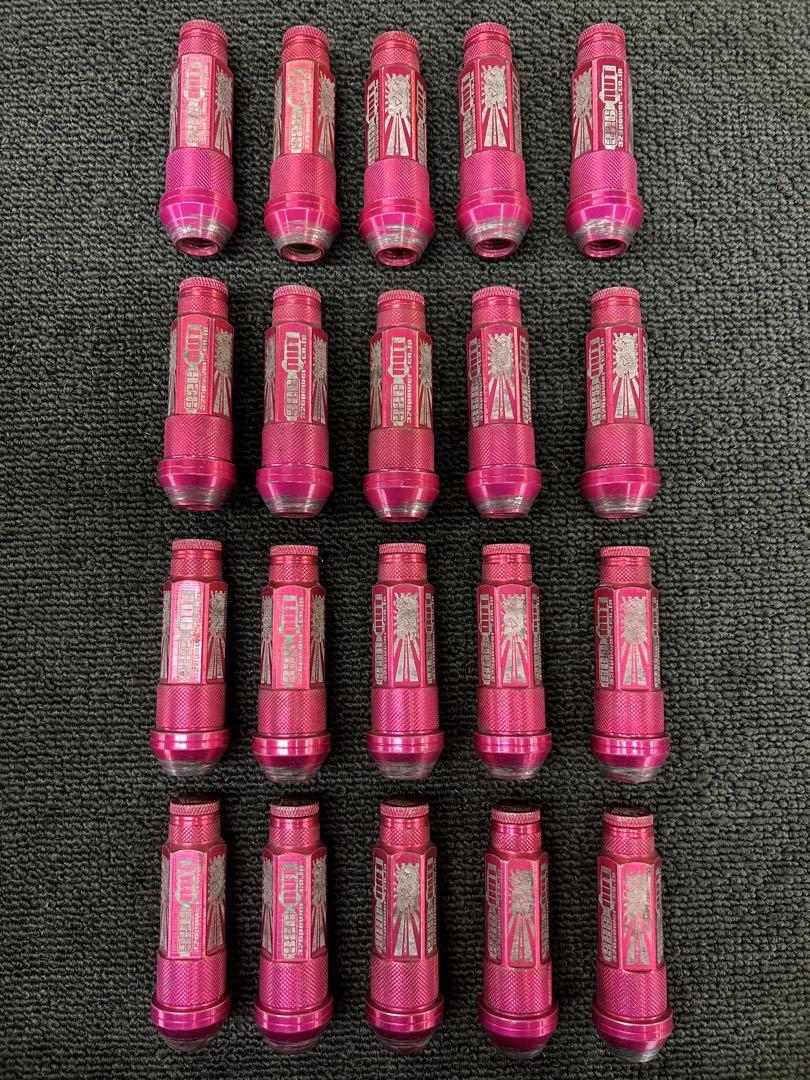 ピンク アルミ ホイールナット 20個セット 326power