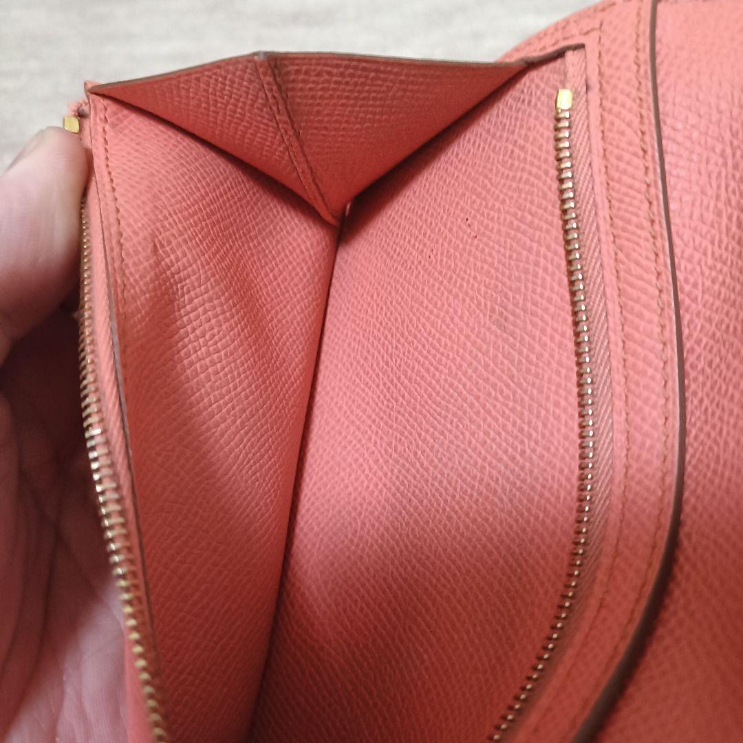 (gmg) エルメス　ベアンスフレ　ピンク　二つ折り　長財布　HERMES