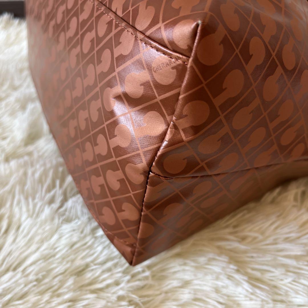 美品 ゲラルディーニ ショルダーバッグ 2WAY ソフティ オレンジ