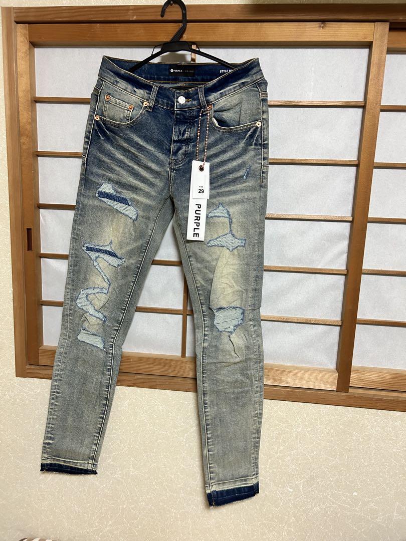 PURPLE BRAND ダメージスキニーデニム　29