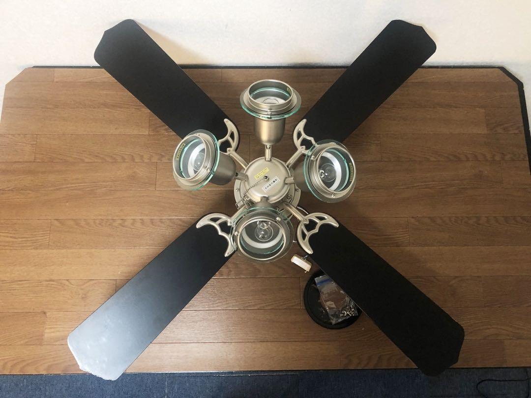 瀧住電機シーリングファンTCF-6430B タキズミ照明器具4枚羽プルスイッチ
