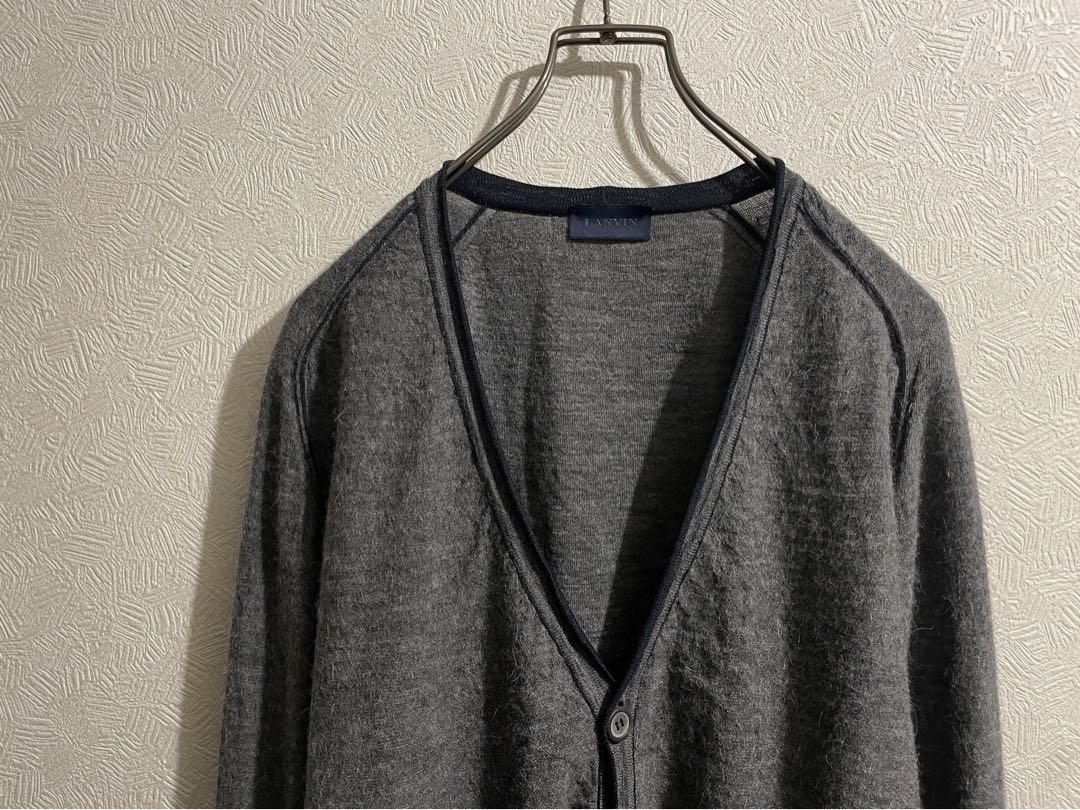 イタリア製 LANVIN ファーストライン ベビーアルパカ ニット カーディガン