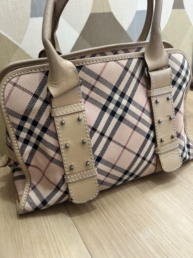 美品 バーバリー ハンドバッグ ボストン型
