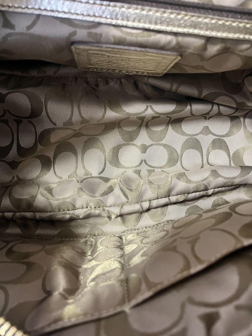 美品】COACH レガシー ターンロック 3681 スエード ハンドバック