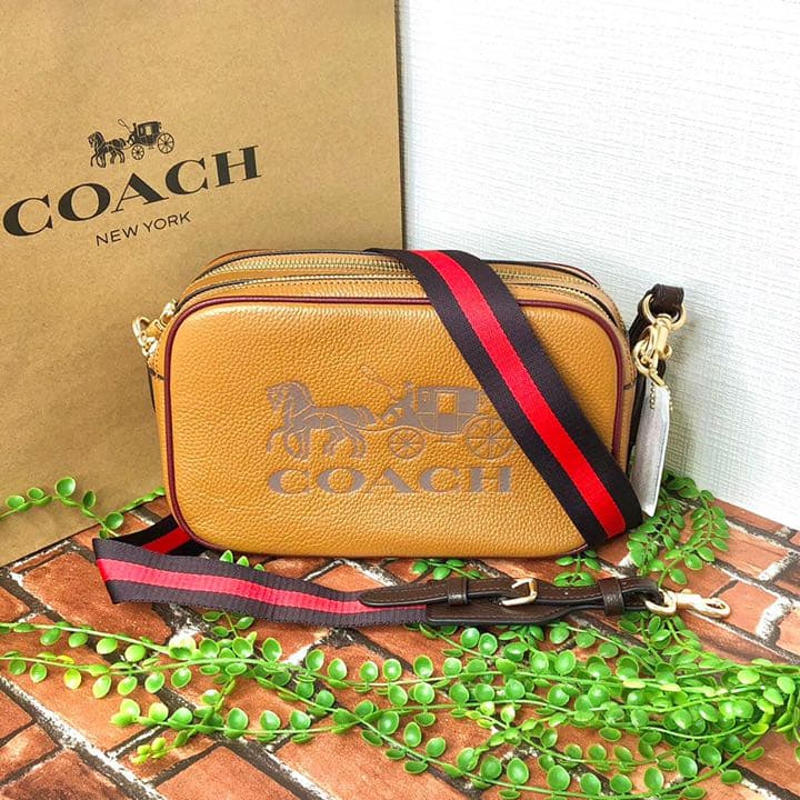 ≪新品≫COACH ショルダーバッグ 馬車ロゴ(大) ブラウン aljaser.com.bh