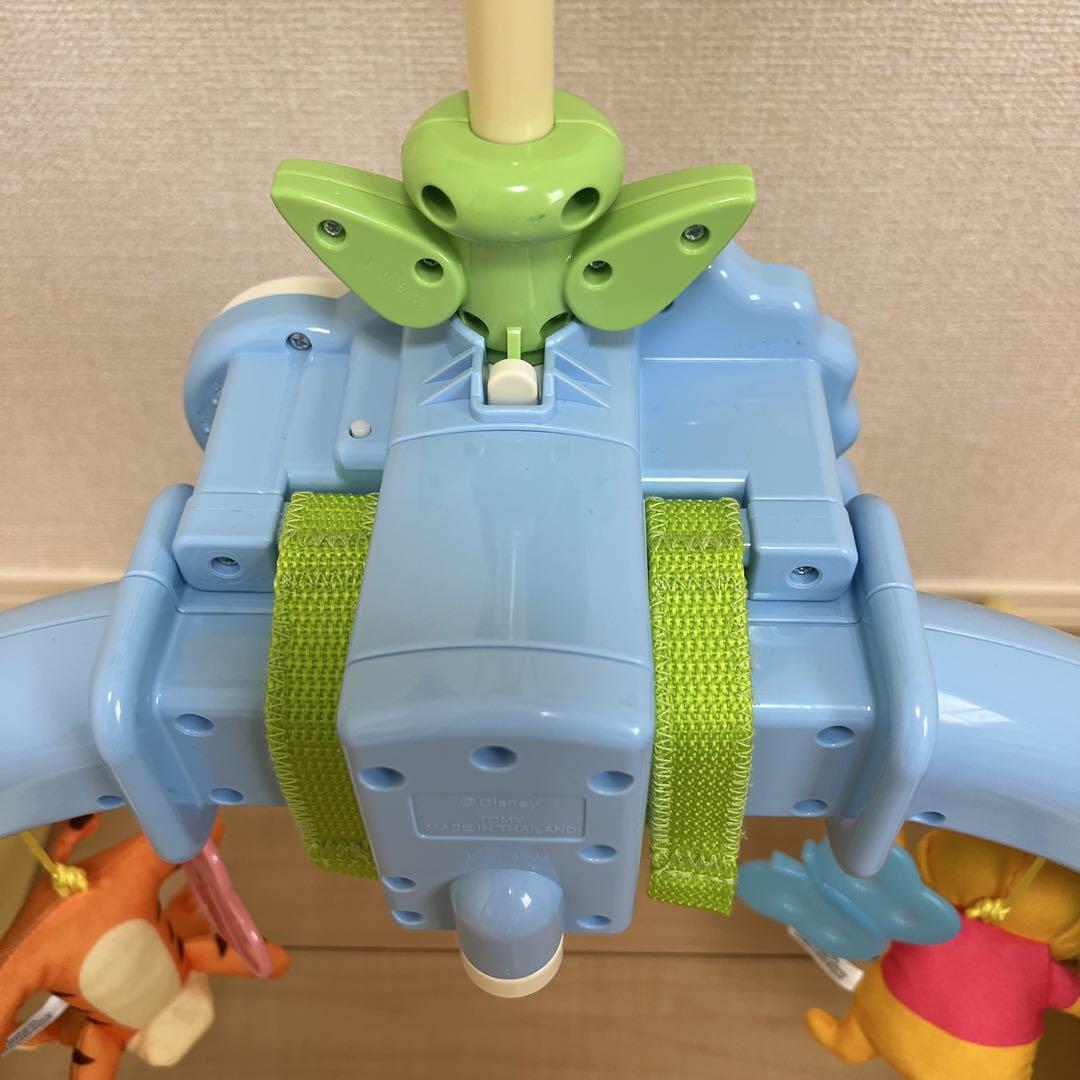 【美品】くまのプーさん えらべる回転6wayジムにへんしんメリー プーメリー