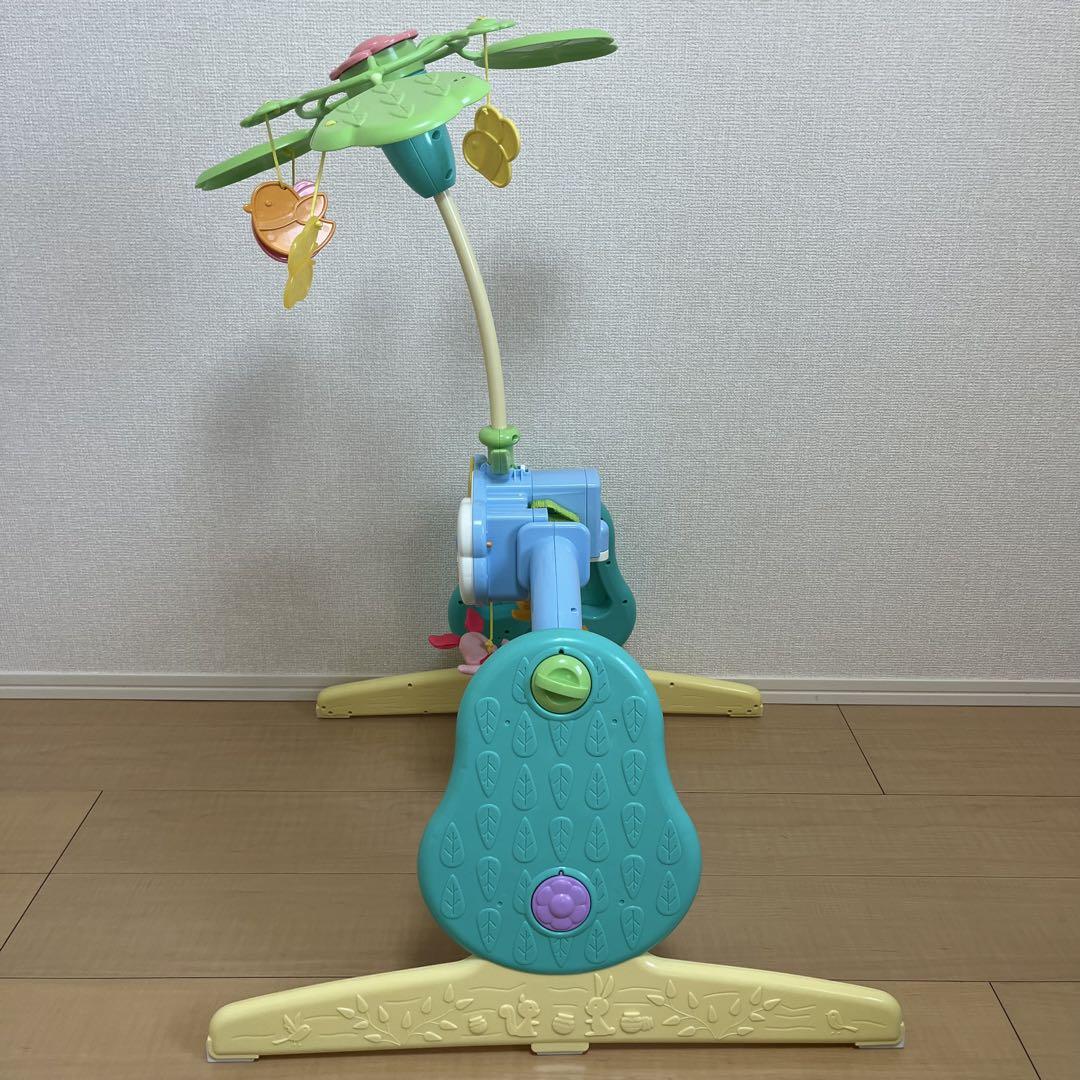 【美品】くまのプーさん えらべる回転6wayジムにへんしんメリー プーメリー