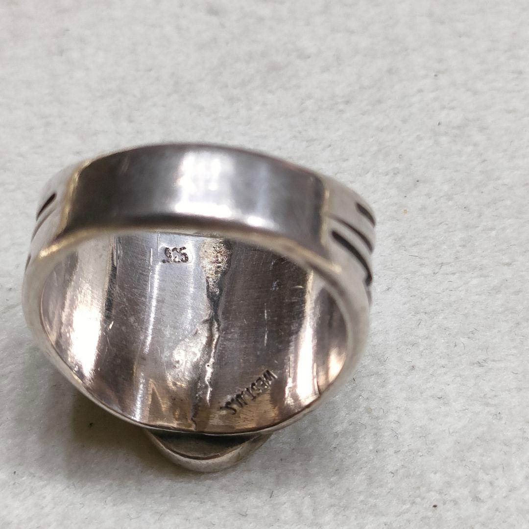 2AA96　銀製　リング指輪　 DENMARK 2AA96 銀製 リング指輪 DENMARK 2AA42 925銀製 リング指輪