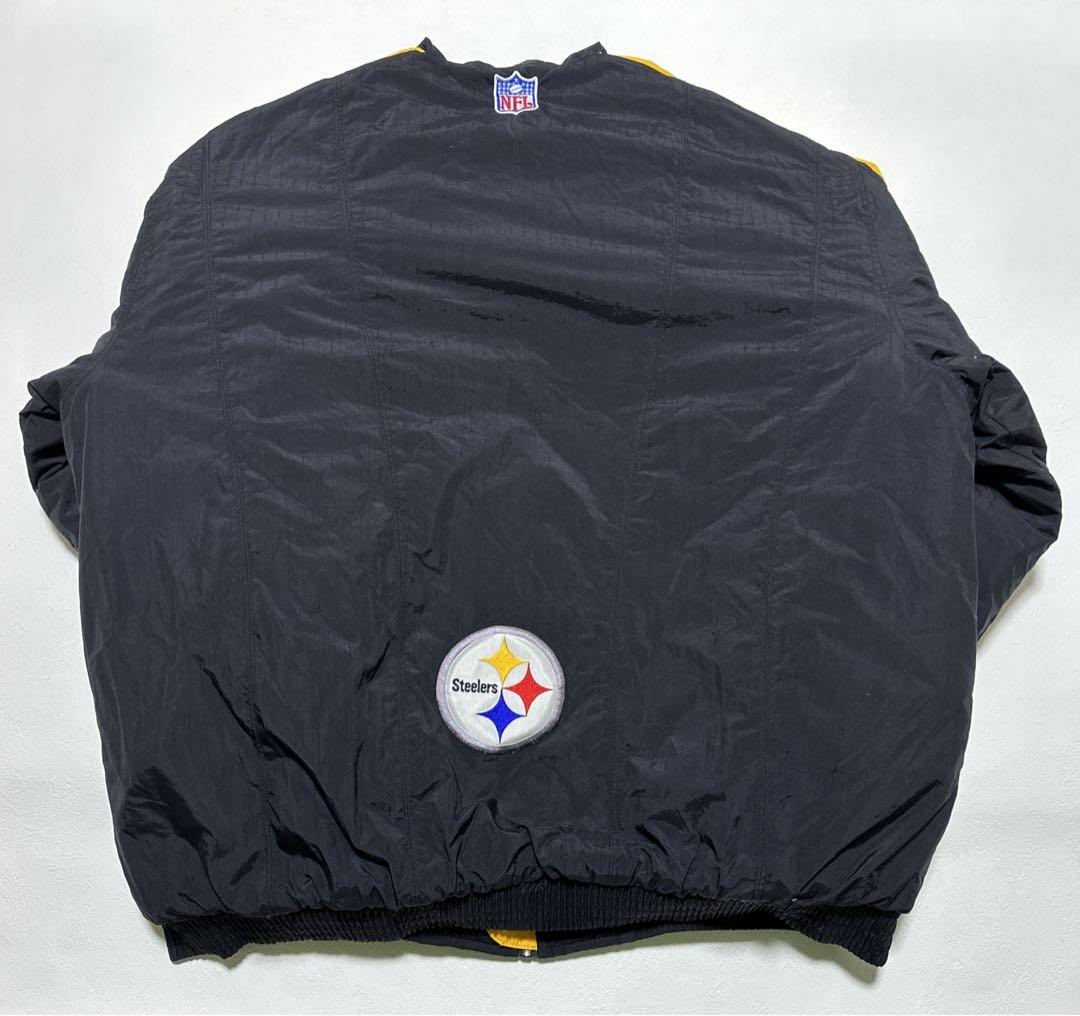 90s NIKE ナイキ Steelers ナイロン中綿ジャケット XL NFL