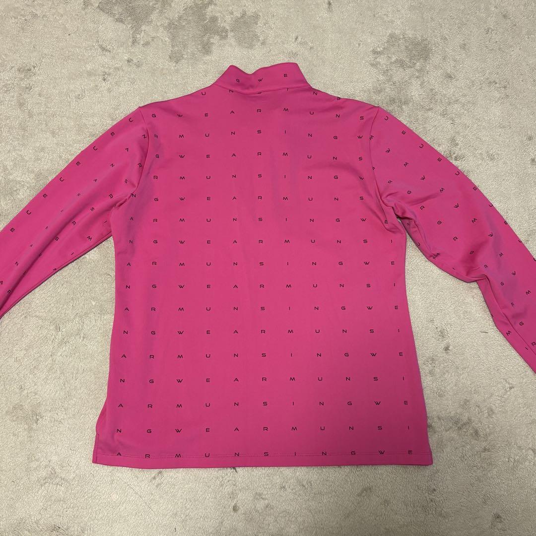 美品 Munsingwear ゴルフ 長袖シャツハーフジップ レディース 3L