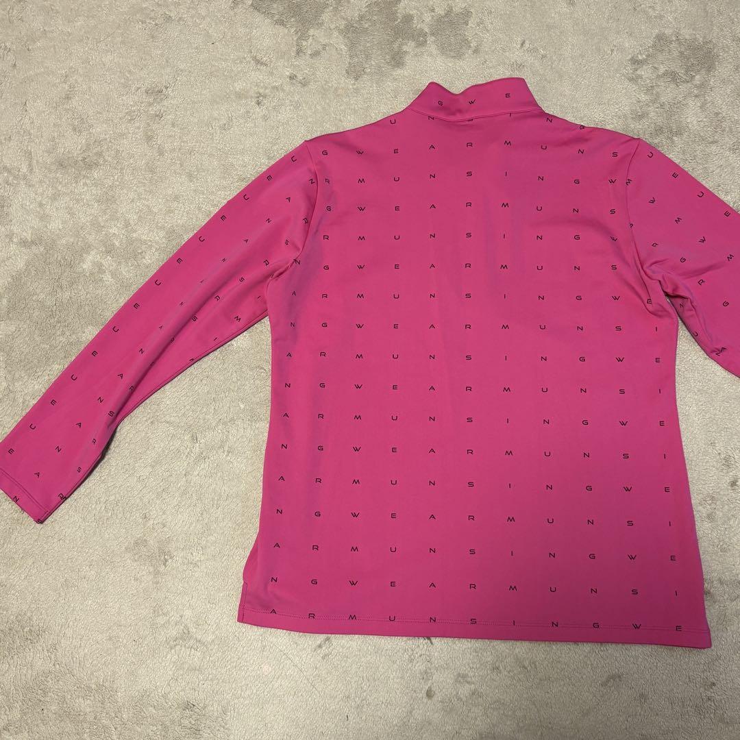 美品 Munsingwear ゴルフ 長袖シャツハーフジップ レディース 3L