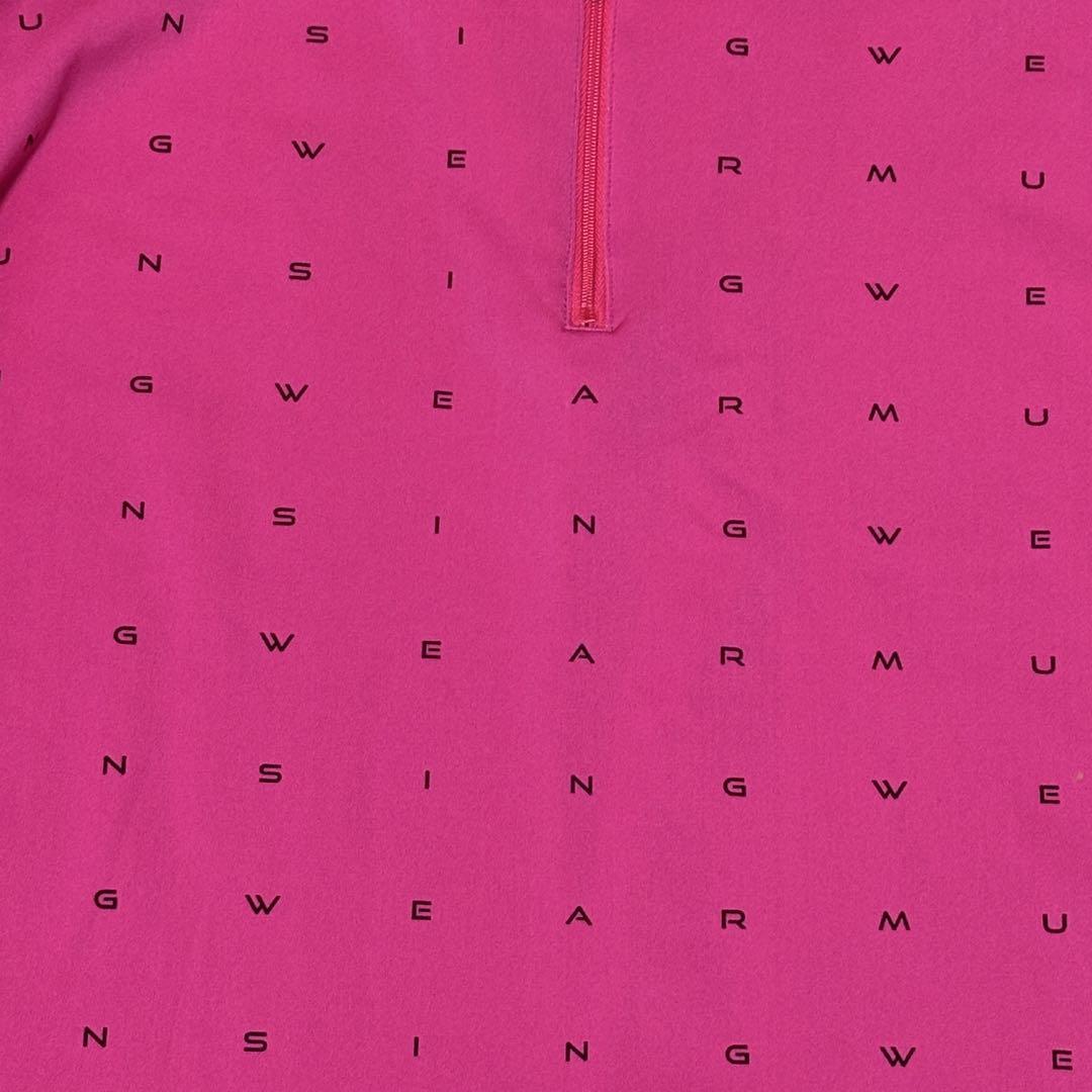 美品 Munsingwear ゴルフ 長袖シャツハーフジップ レディース 3L