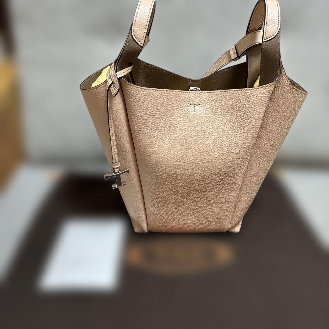 トッズ バケット バッグ スモール ピンクベージュ ショルダー