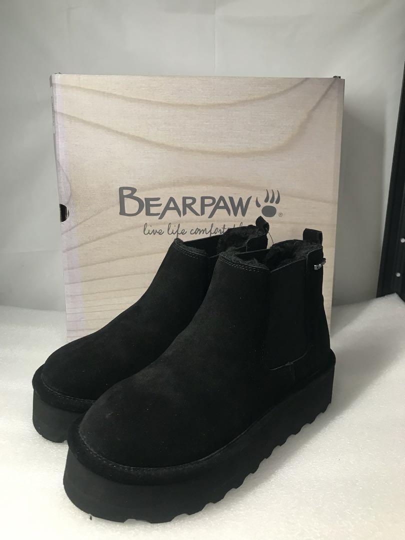 E30）新品未使用　BEARPAW ムートンブーツ 23cm ブラック