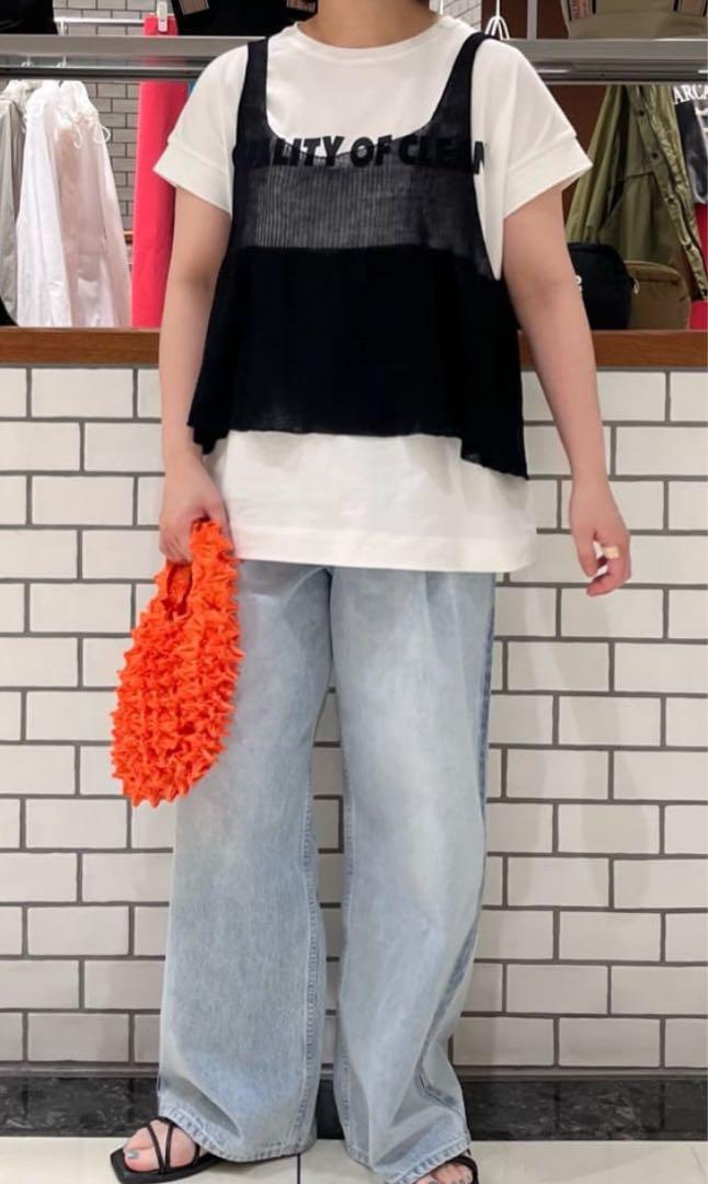 側章デザインデニムバギーパンツ　ピュアルセシン pual ce cin