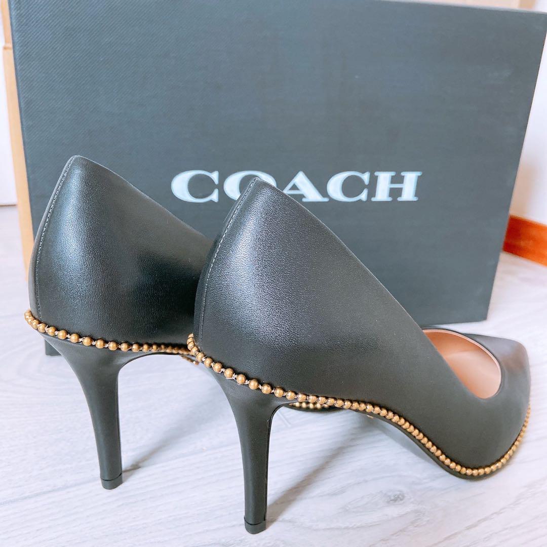 新しく着き 新品未使用/コーチ/COACH/ポインテッドトゥ/パンプス/ハイヒール 靴