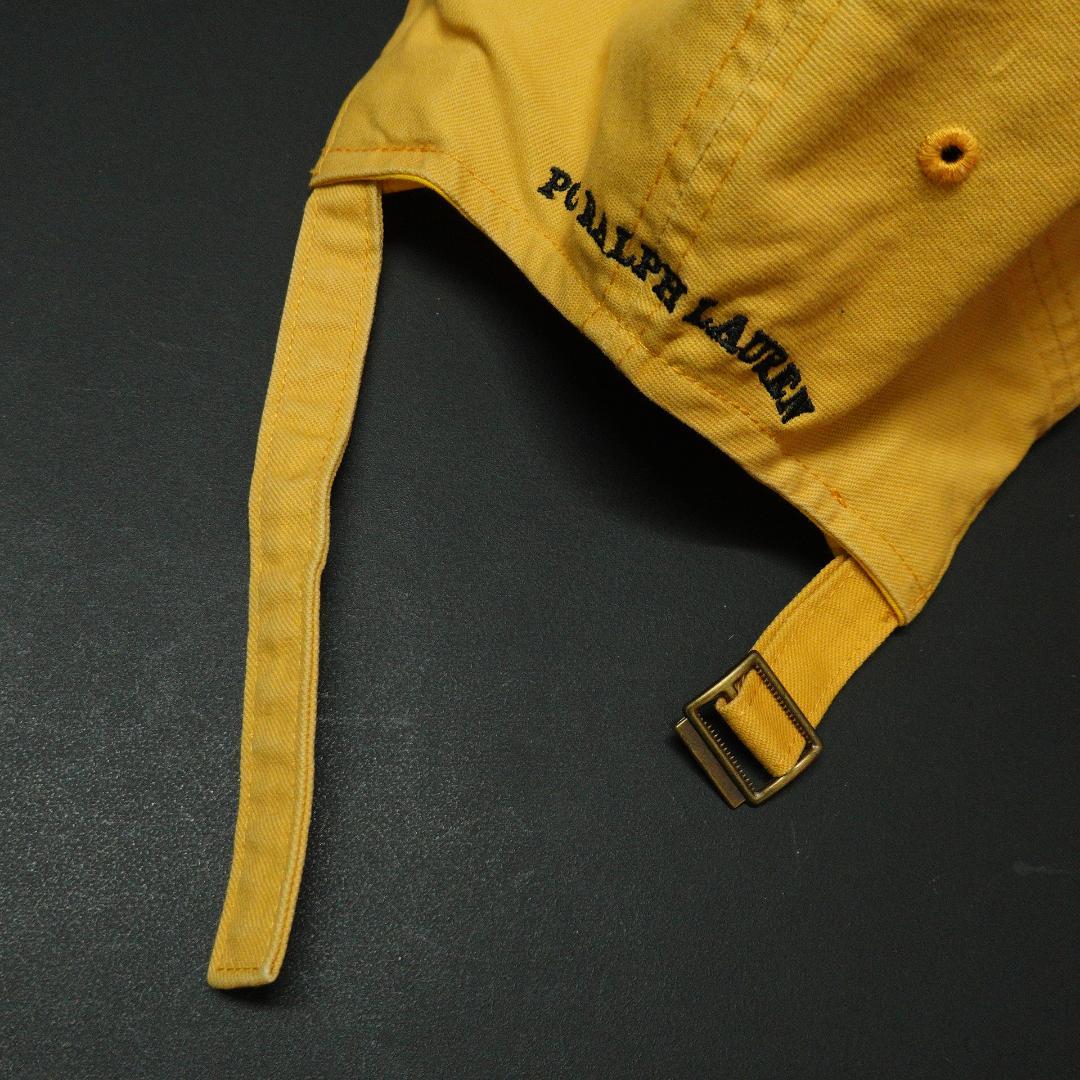 POLO by RALPH LAUREN 紺タグ ポロベア6Pキャップ イエロー