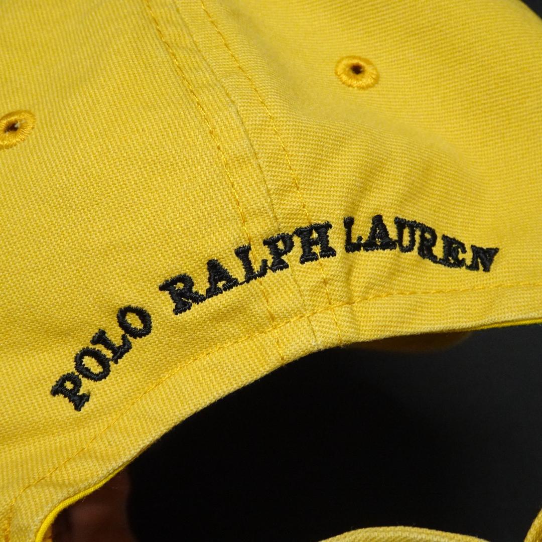 POLO by RALPH LAUREN 紺タグ ポロベア6Pキャップ イエロー